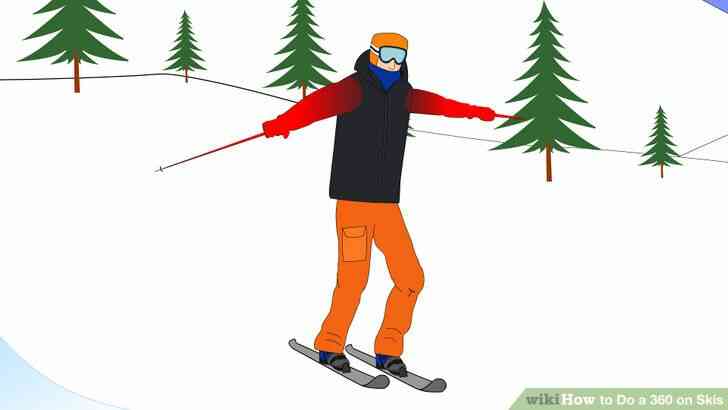 Image intitulée Faire un 360 sur des Skis à l
